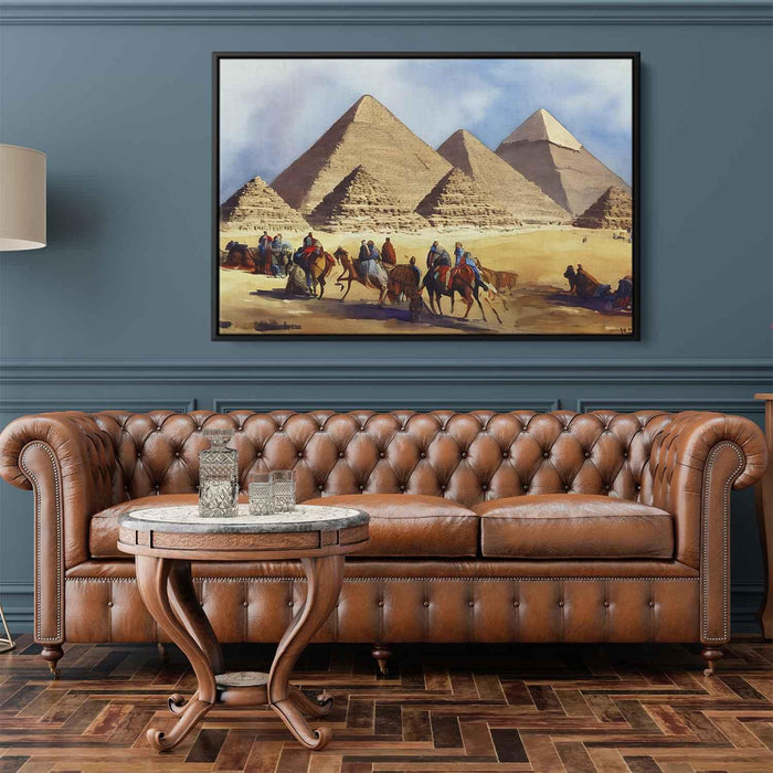 Watercolor Pyramids of Giza #103 - Kanvah