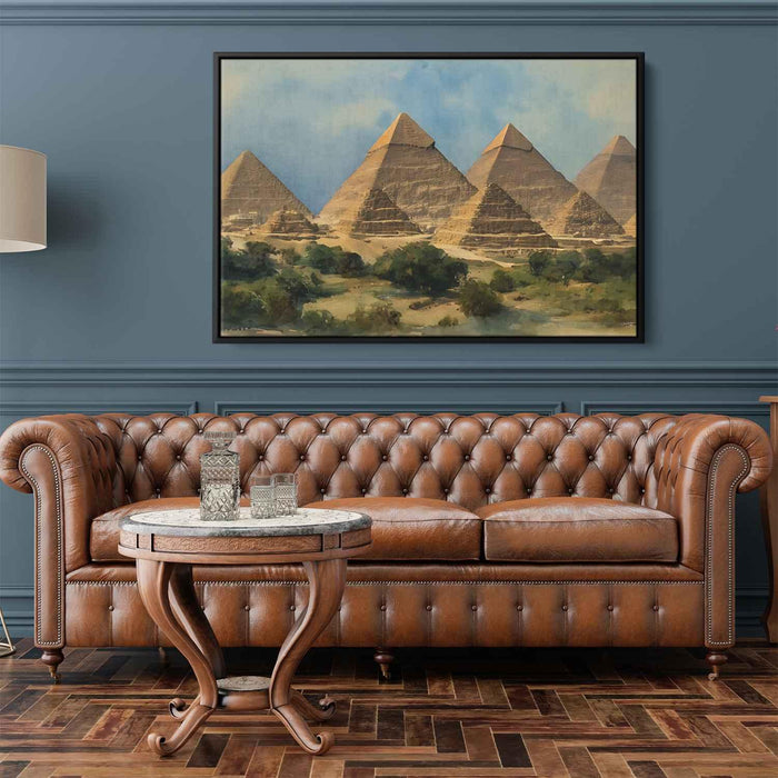 Watercolor Pyramids of Giza #111 - Kanvah