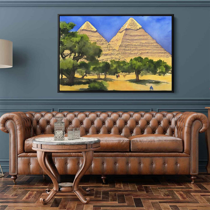 Watercolor Pyramids of Giza #114 - Kanvah