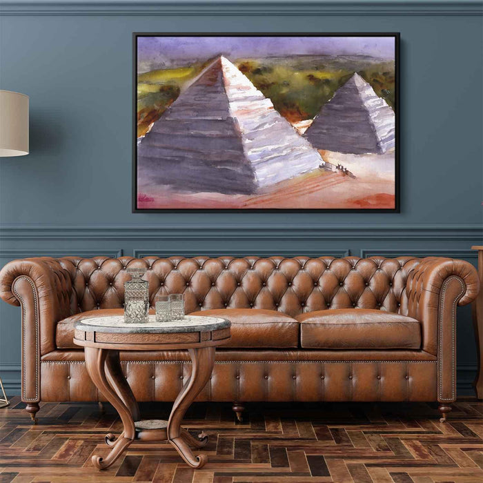 Watercolor Pyramids of Giza #118 - Kanvah