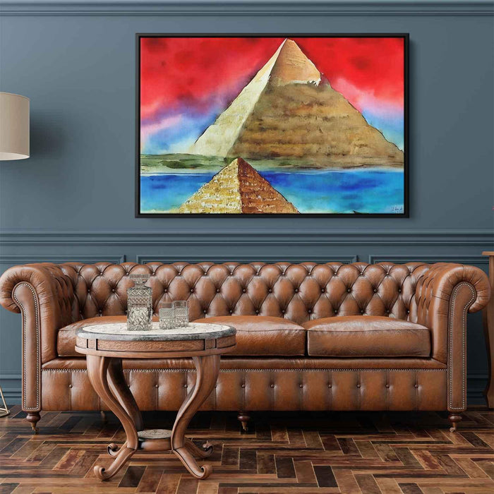 Watercolor Pyramids of Giza #126 - Kanvah