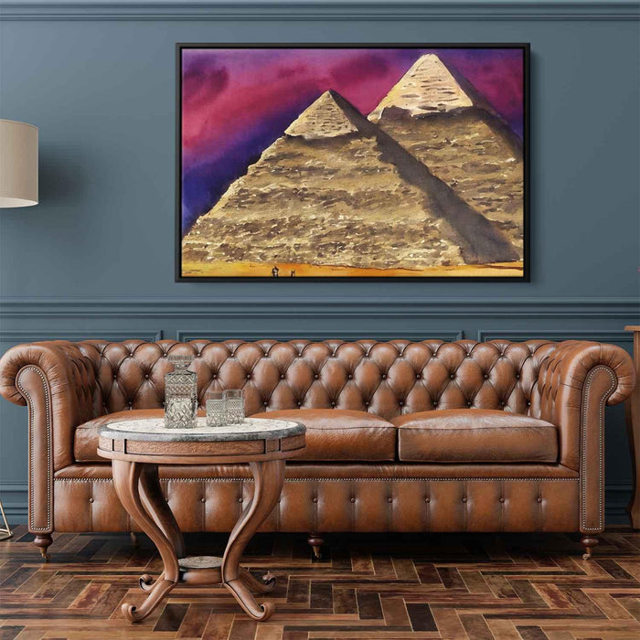 Watercolor Pyramids of Giza #128 - Kanvah