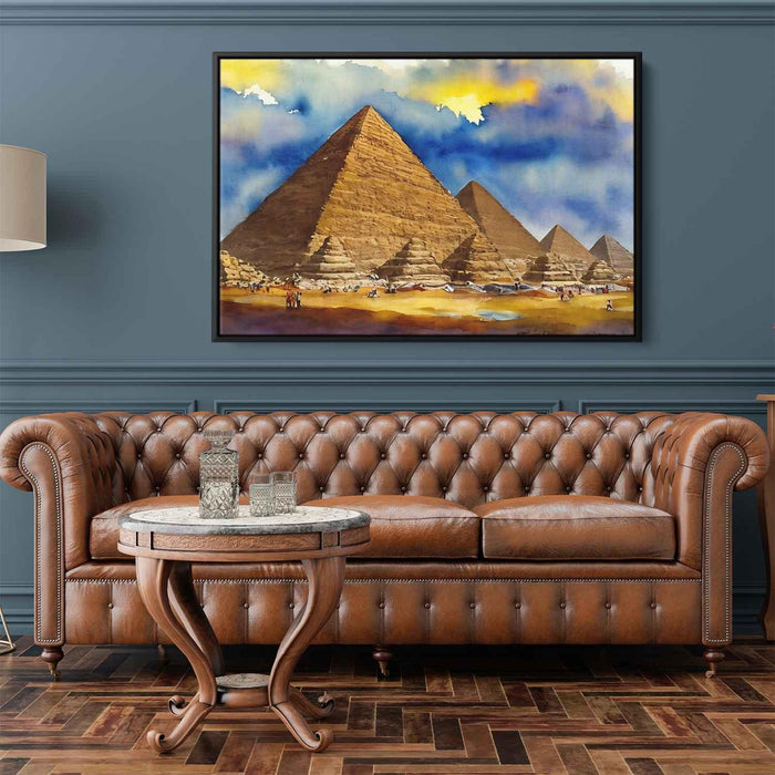 Watercolor Pyramids of Giza #133 - Kanvah