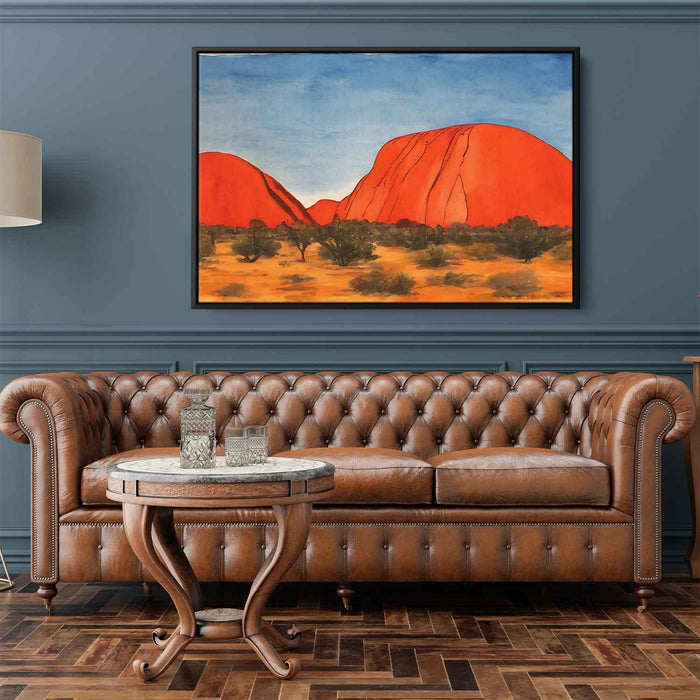 Watercolor Uluru #127 - Kanvah