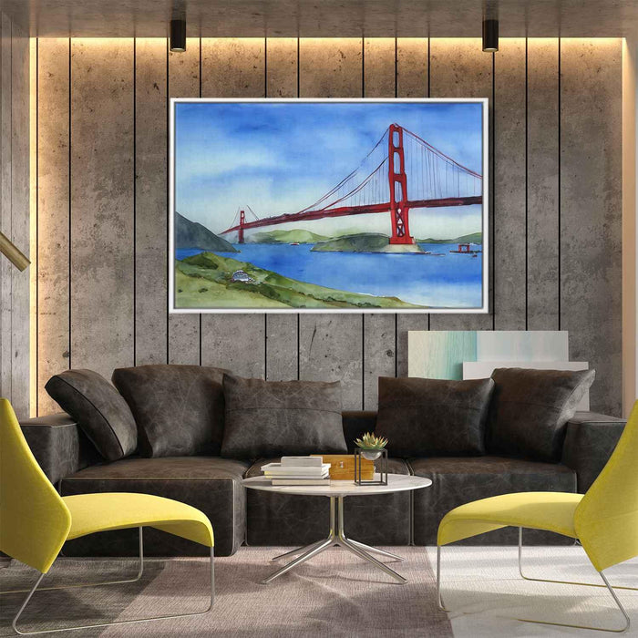 Watercolor Golden Gate Bridge #103 - Kanvah