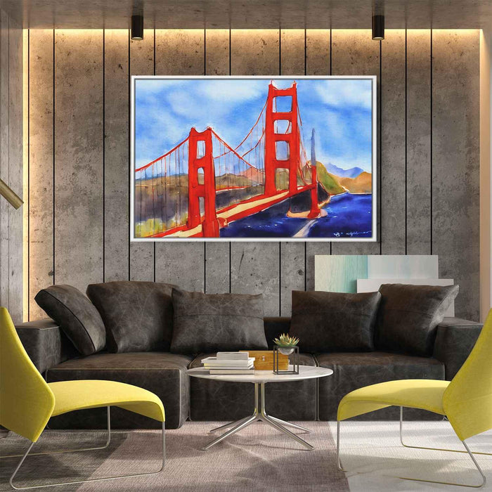 Watercolor Golden Gate Bridge #133 - Kanvah