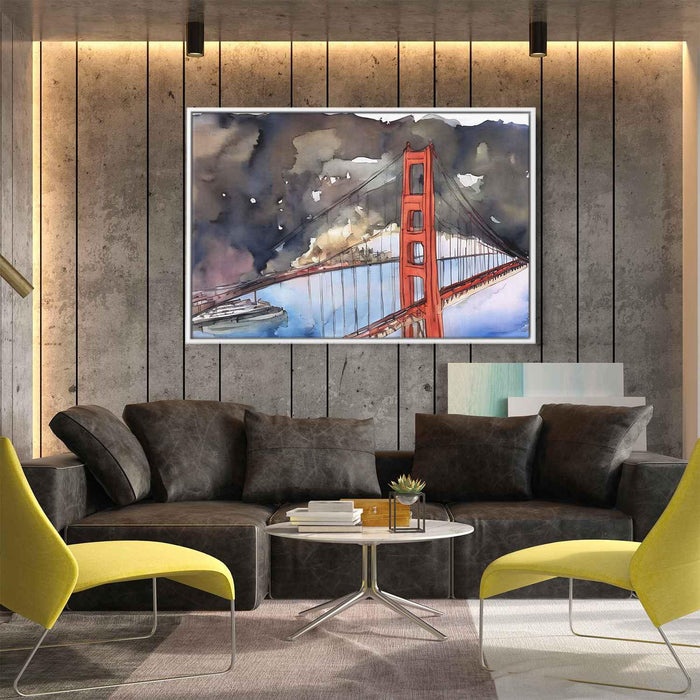 Watercolor Golden Gate Bridge #136 - Kanvah