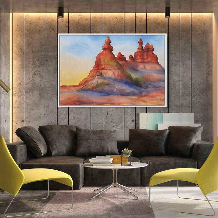 Watercolor Hoodoo formations #133 - Kanvah