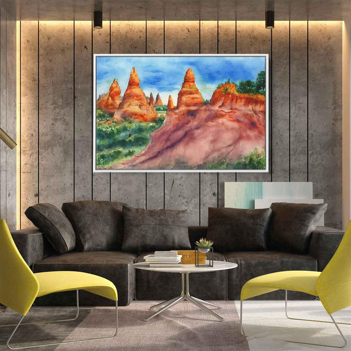 Watercolor Hoodoo formations #140 - Kanvah