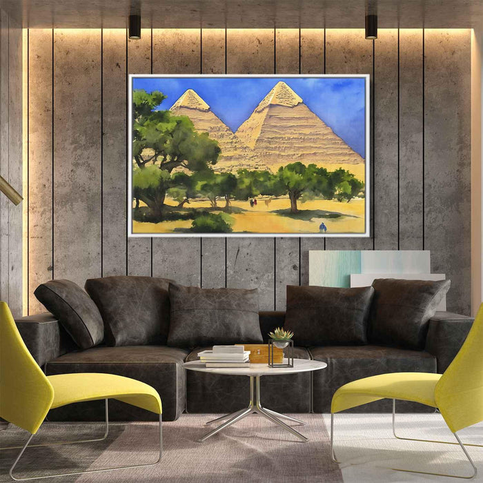 Watercolor Pyramids of Giza #114 - Kanvah