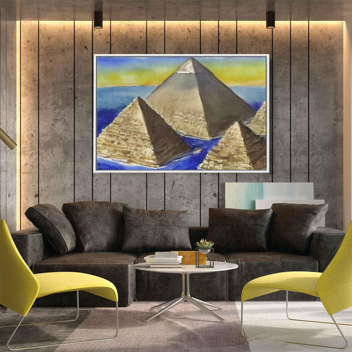 Watercolor Pyramids of Giza #124 - Kanvah