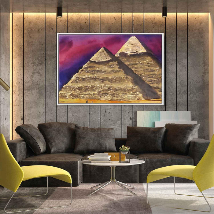 Watercolor Pyramids of Giza #128 - Kanvah