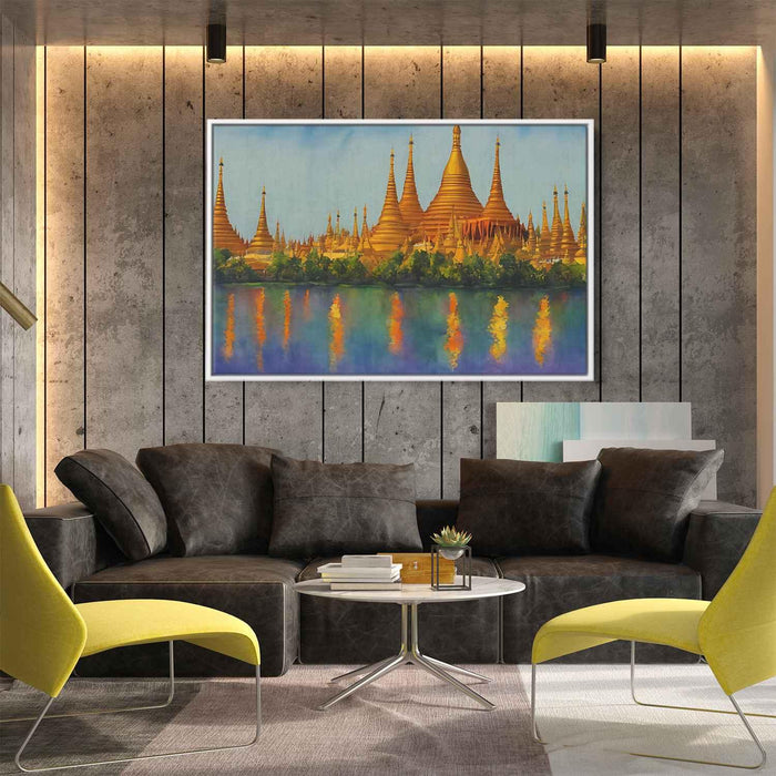 Watercolor Shwedagon Pagoda #107 - Kanvah