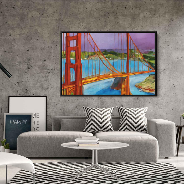 Abstract Golden Gate Bridge #111 - Kanvah