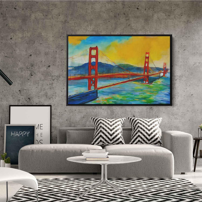 Abstract Golden Gate Bridge #124 - Kanvah