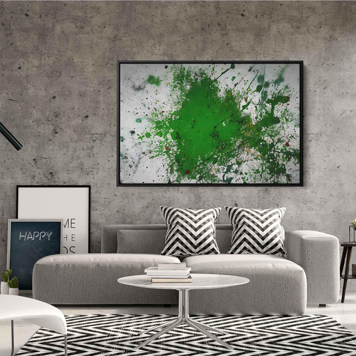 Green Abstract Splatter #124 - Kanvah