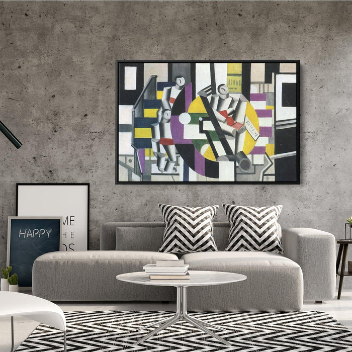 Three characters by Fernand Leger - Canvas Artwork