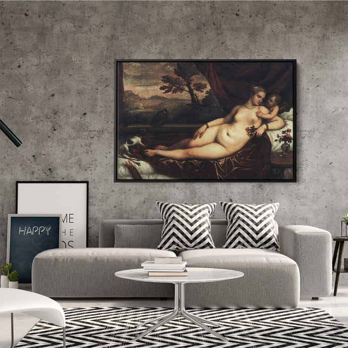 Venus and Cupid by Titian - Canvas Artwork