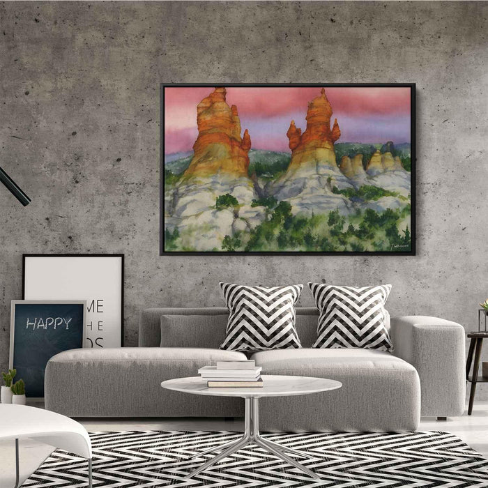 Watercolor Hoodoo formations #124 - Kanvah