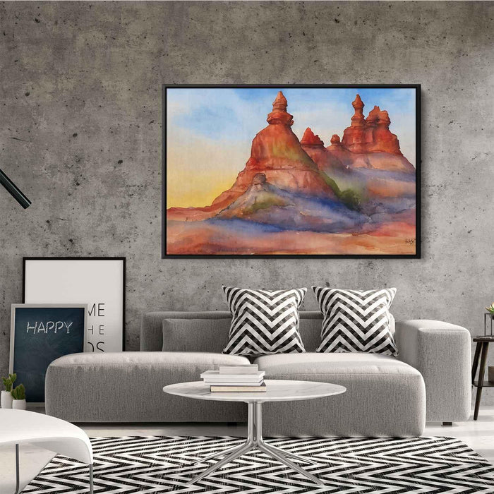 Watercolor Hoodoo formations #133 - Kanvah