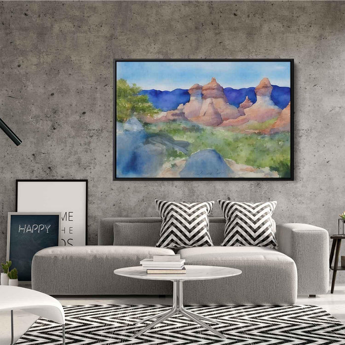 Watercolor Hoodoo formations #135 - Kanvah