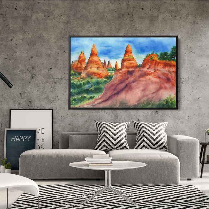 Watercolor Hoodoo formations #140 - Kanvah