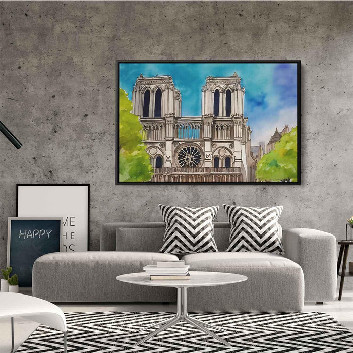 Watercolor Notre Dame Cathedral #126 - Kanvah