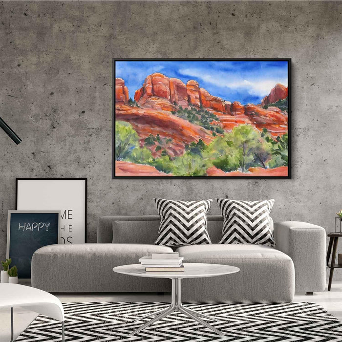 Watercolor Sedona Red Rocks #118 - Kanvah