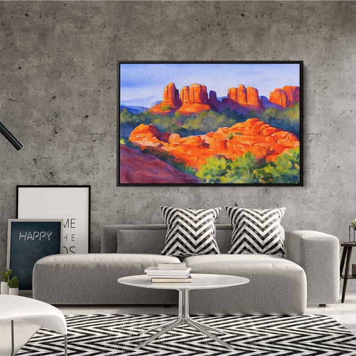 Watercolor Sedona Red Rocks #128 - Kanvah