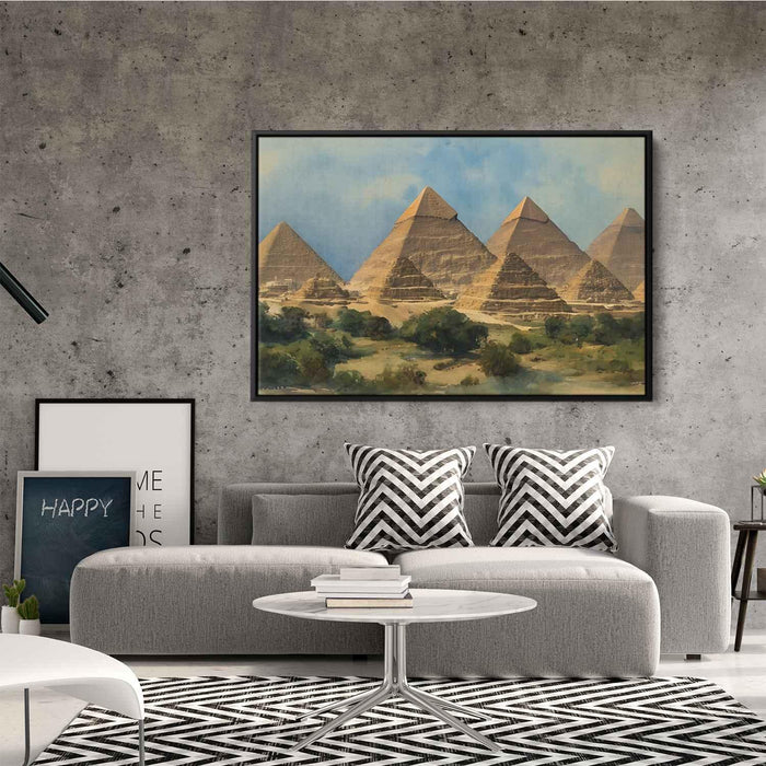 Watercolor Pyramids of Giza #111 - Kanvah