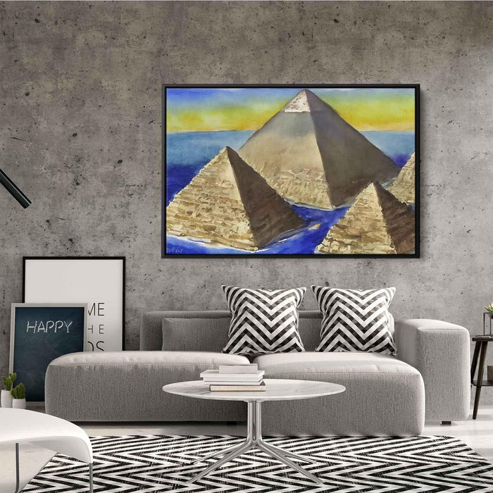 Watercolor Pyramids of Giza #124 - Kanvah