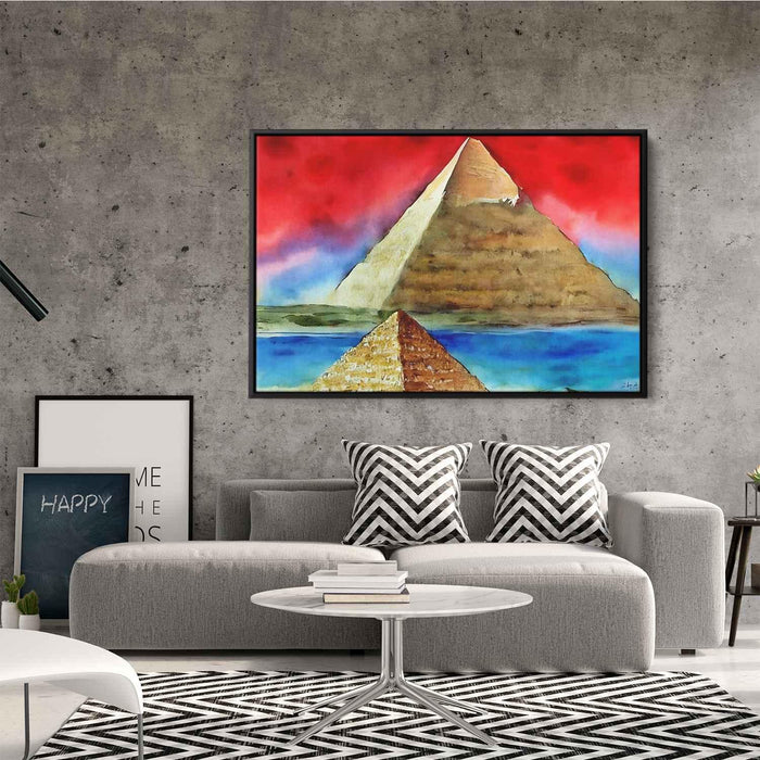 Watercolor Pyramids of Giza #126 - Kanvah