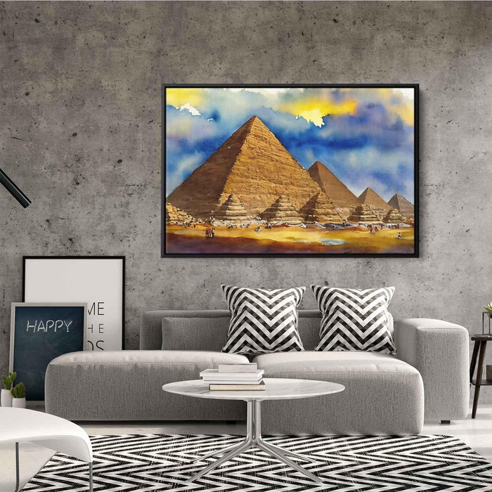 Watercolor Pyramids of Giza #133 - Kanvah