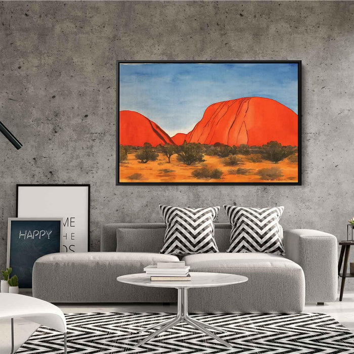 Watercolor Uluru #127 - Kanvah