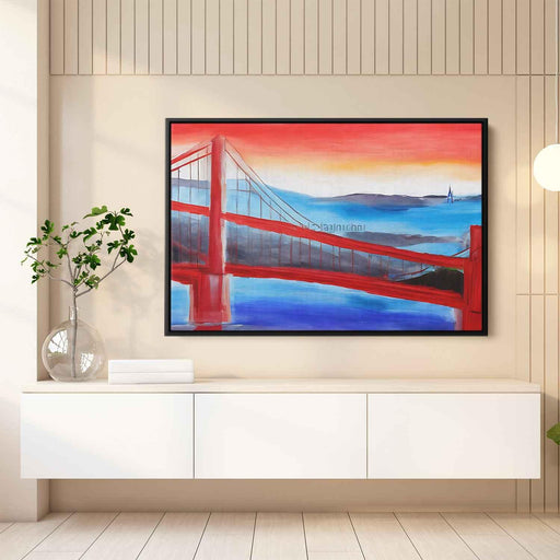 Abstract Golden Gate Bridge #103 - Kanvah
