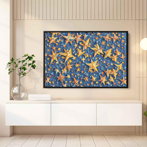 Blue Cubism Stars #134 - Kanvah