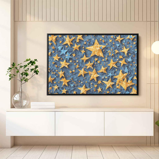 Blue Cubism Stars #135 - Kanvah