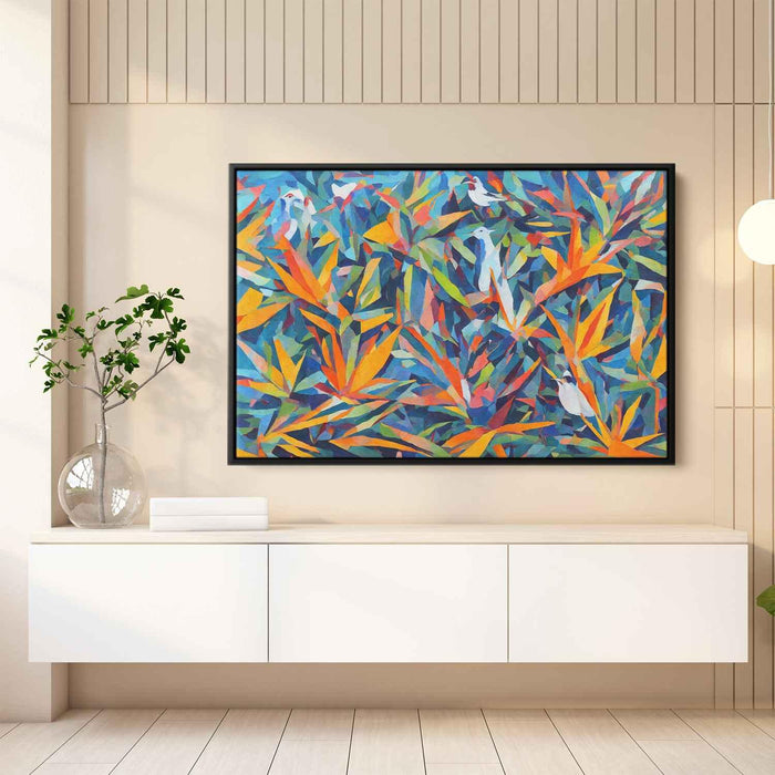 Cubist Oil Birds of Paradise #134 - Kanvah