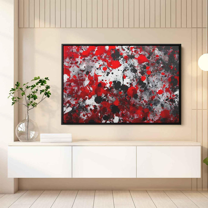 Red Abstract Splatter #127 - Kanvah