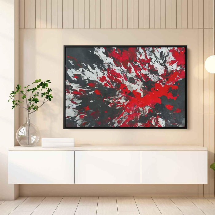 Red Abstract Splatter #140 - Kanvah