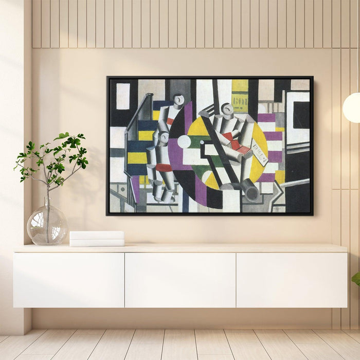 Three characters by Fernand Leger - Canvas Artwork