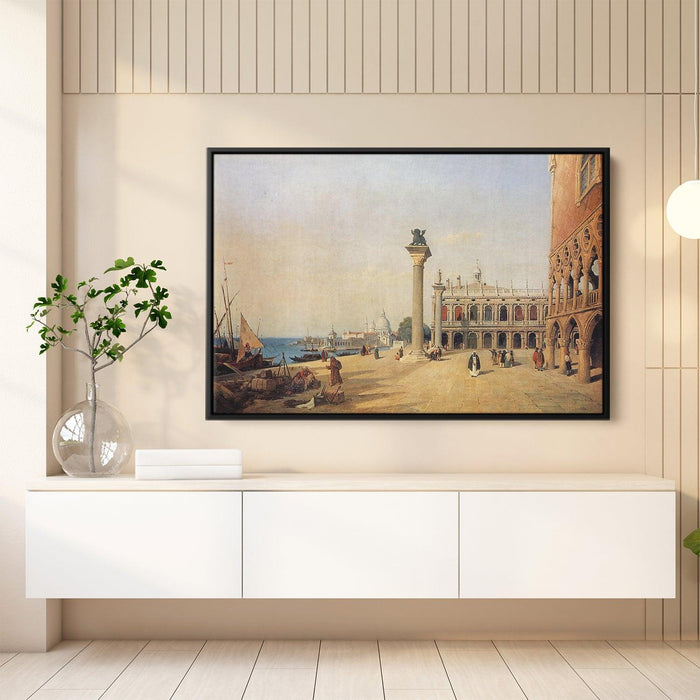 Venice View of the Esclavons Quay by Camille Corot - Canvas Artwork