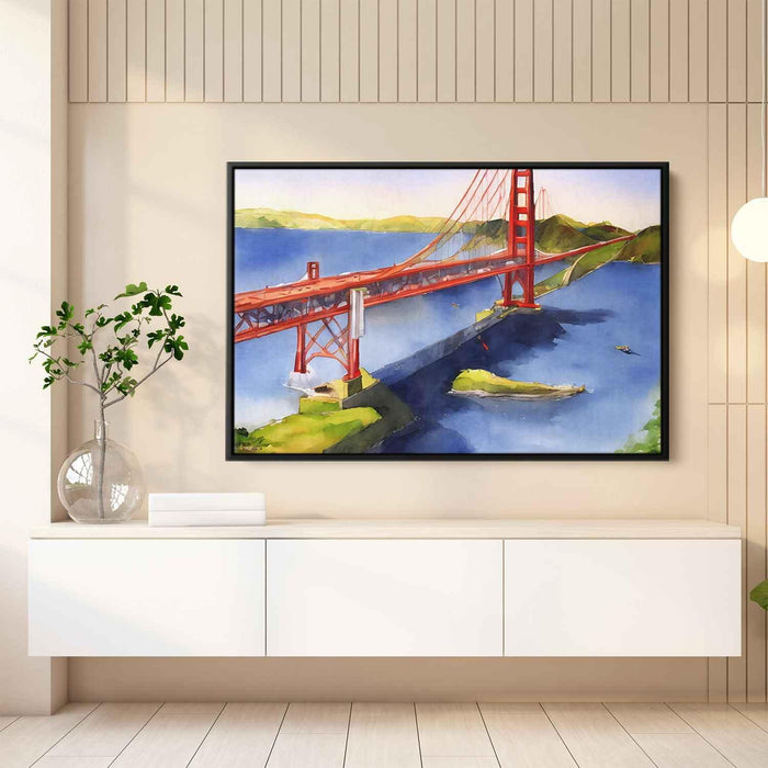 Watercolor Golden Gate Bridge #107 - Kanvah