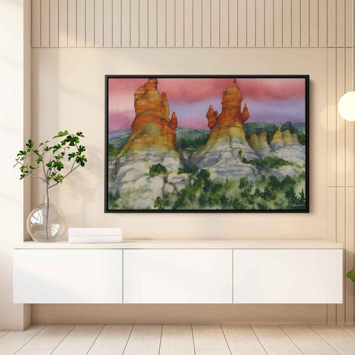 Watercolor Hoodoo formations #124 - Kanvah