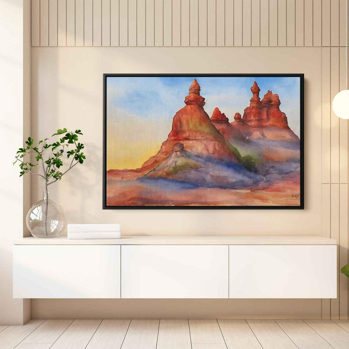 Watercolor Hoodoo formations #133 - Kanvah