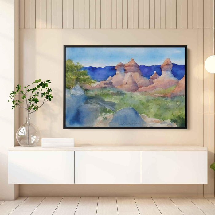 Watercolor Hoodoo formations #135 - Kanvah