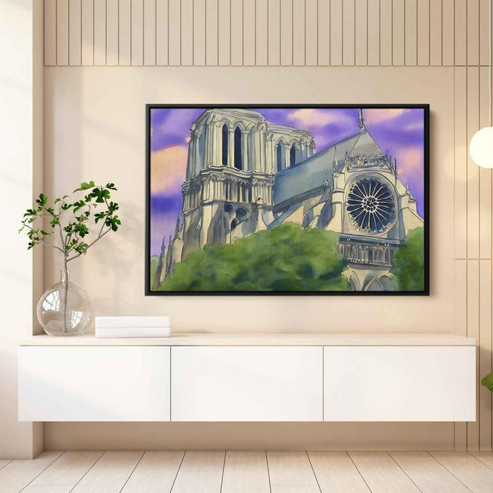 Watercolor Notre Dame Cathedral #103 - Kanvah