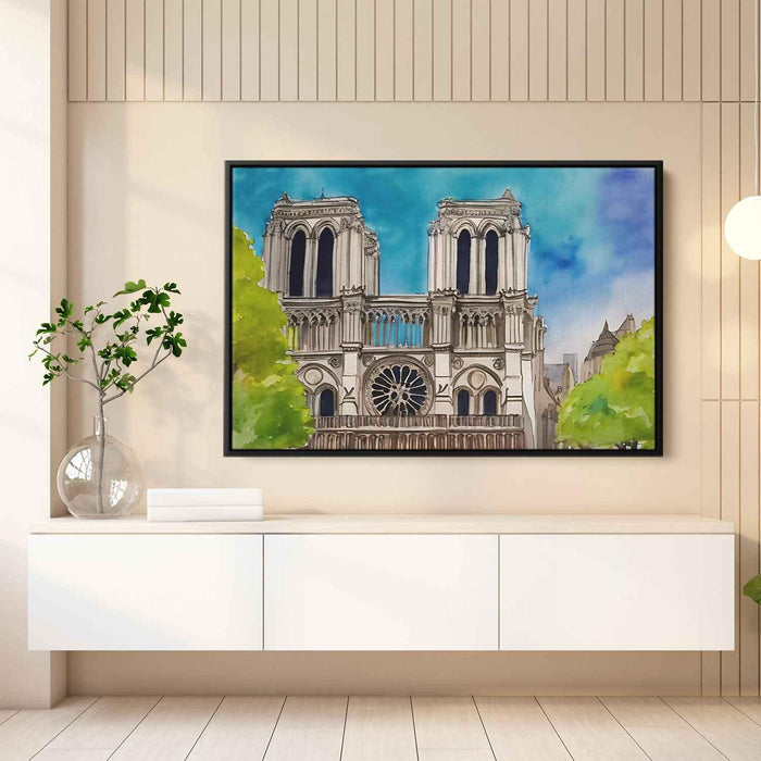 Watercolor Notre Dame Cathedral #126 - Kanvah