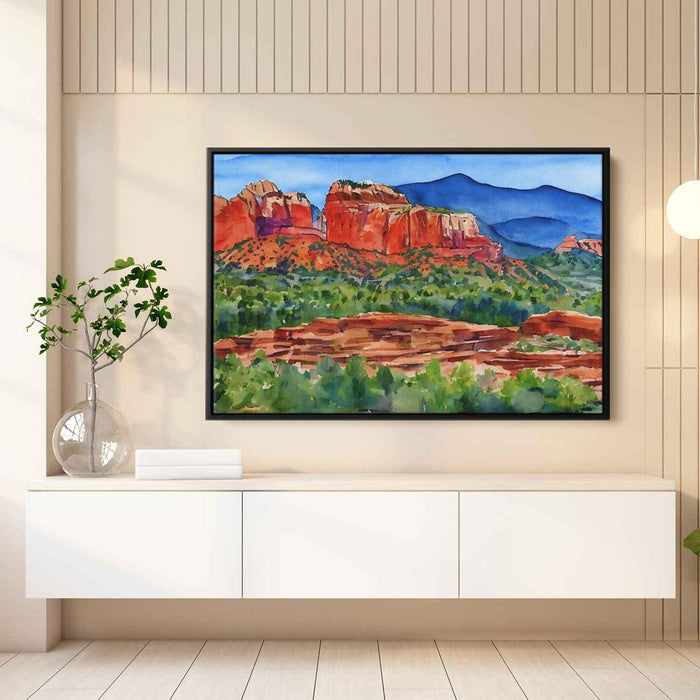 Watercolor Sedona Red Rocks #135 - Kanvah