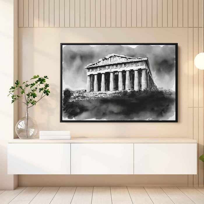 Watercolor Parthenon #128 - Kanvah